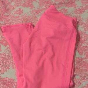 Lilly Pulitzer Cropped Pink Leggings Size Small GUC